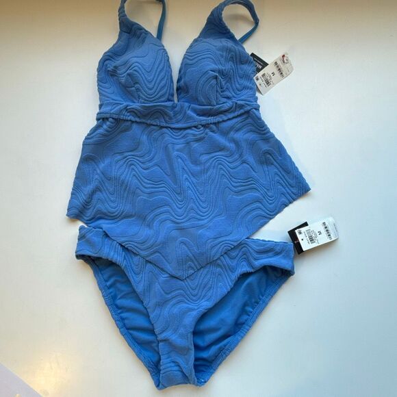 NWT Bar III Women's Hanky-Hem Tankini Top and matching bottoms,  Size M - Picture 10 of 10